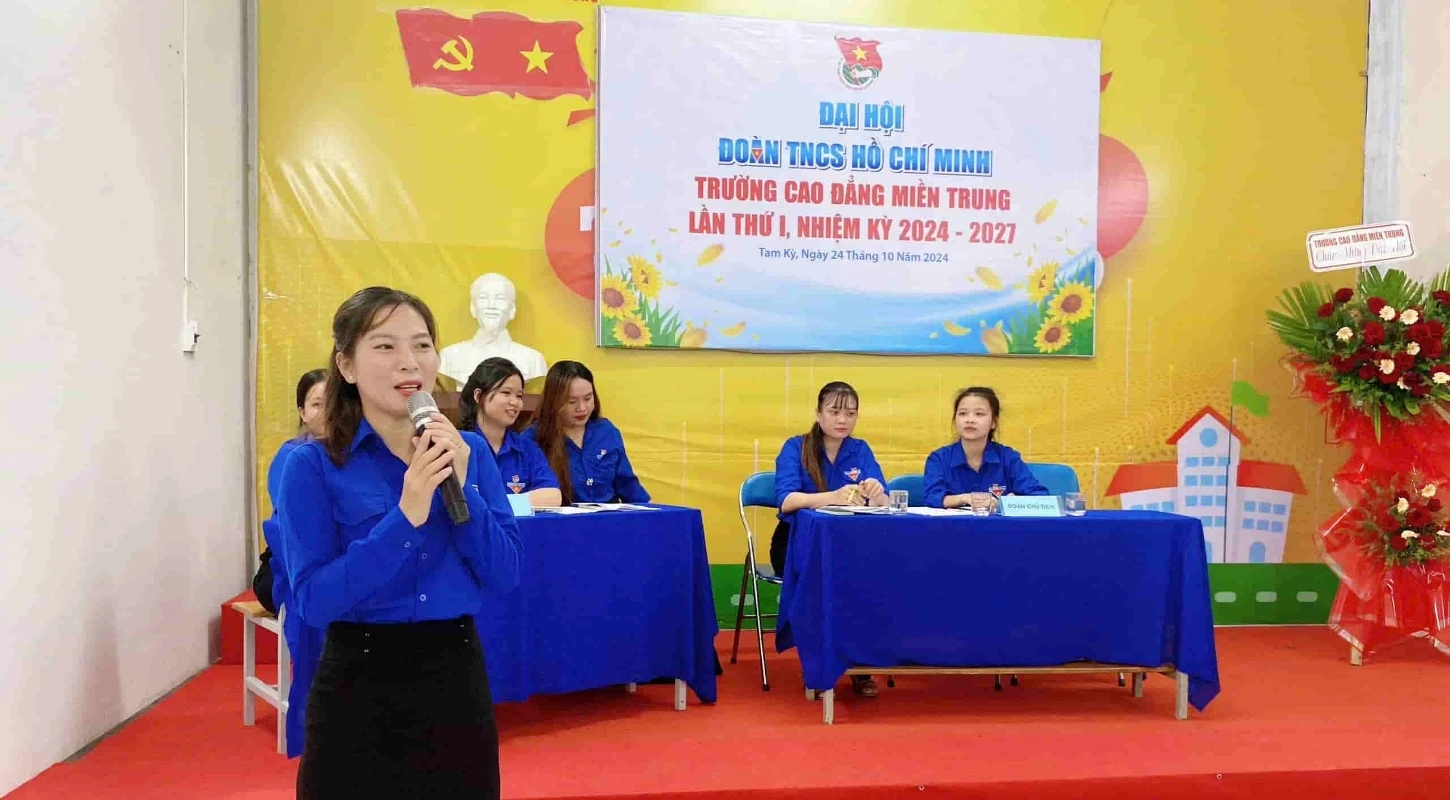 Đại Hội Đoàn Trường Cao Đẳng Miền Trung 2024-2027 Thành Công Rực Rỡ | Trường Cao Đẳng Miền Trung