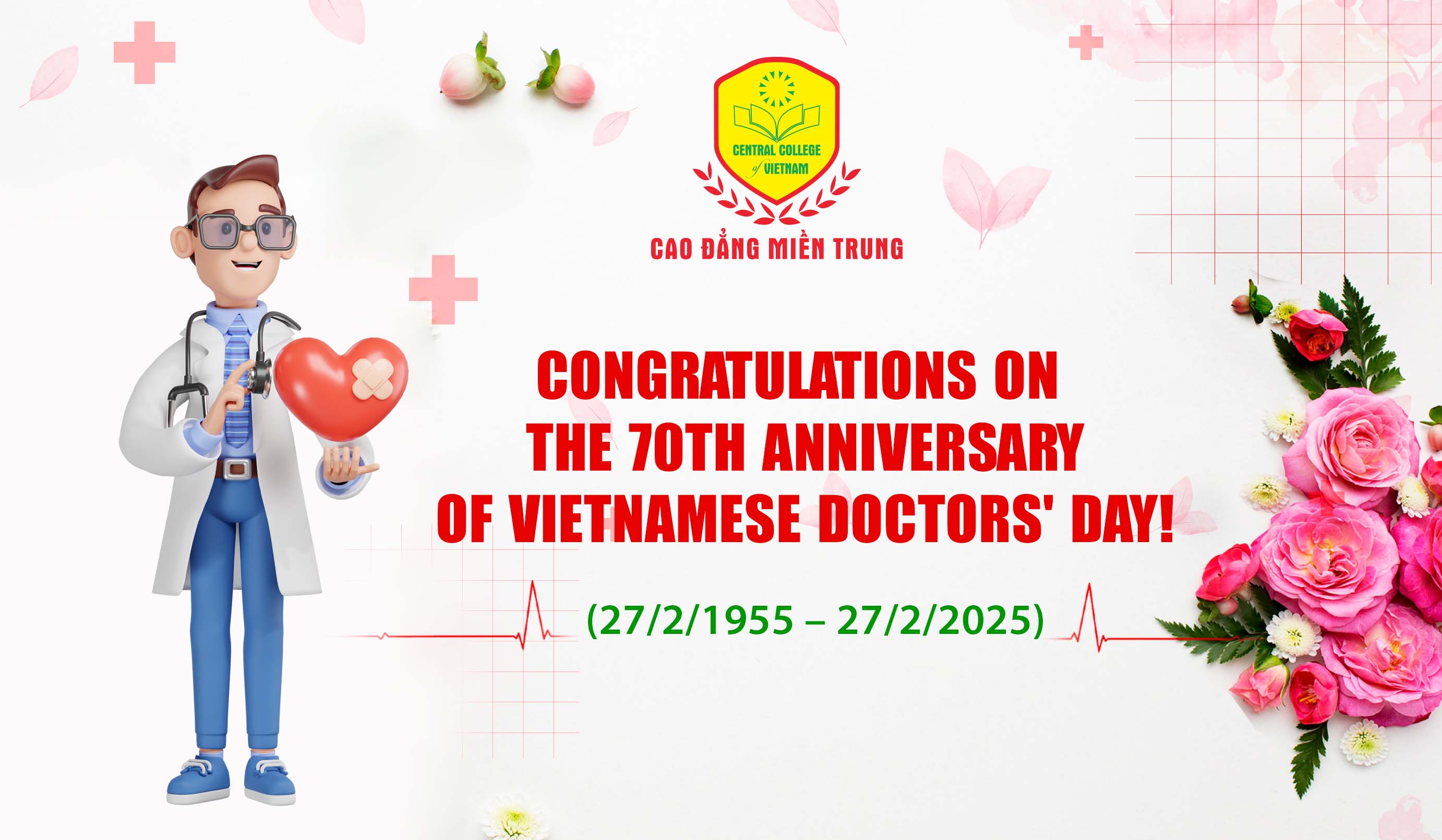 Congratulations on the 70th Anniversary of Vietnamese Doctors' Day!